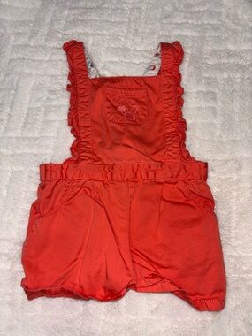 🐰 Ruffle Strap Toddler Overall Shorts